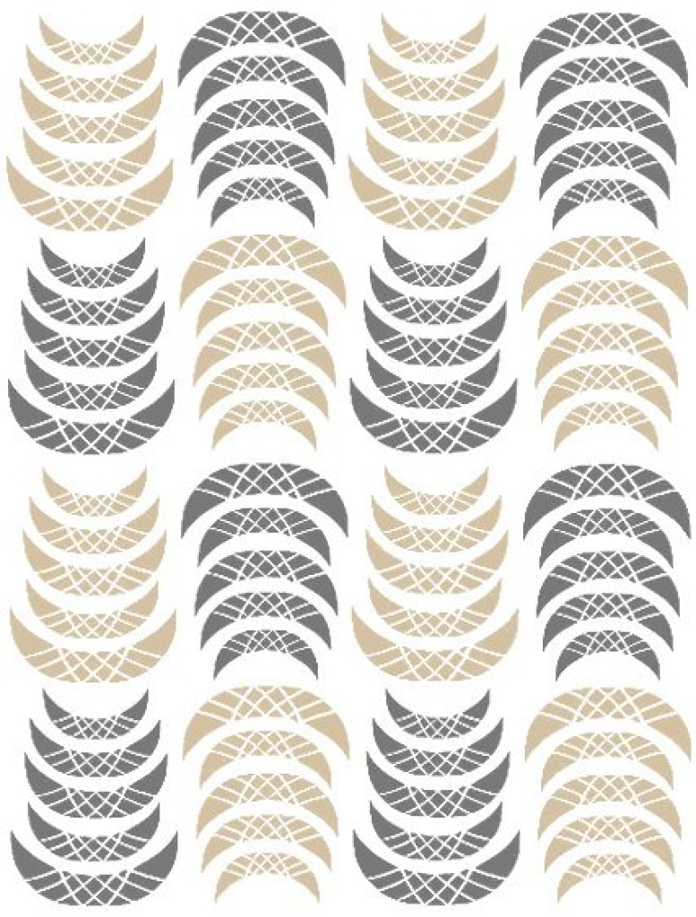 Nagelsticker - Aufkleber selbstklebend - Nail Sticker - gold French